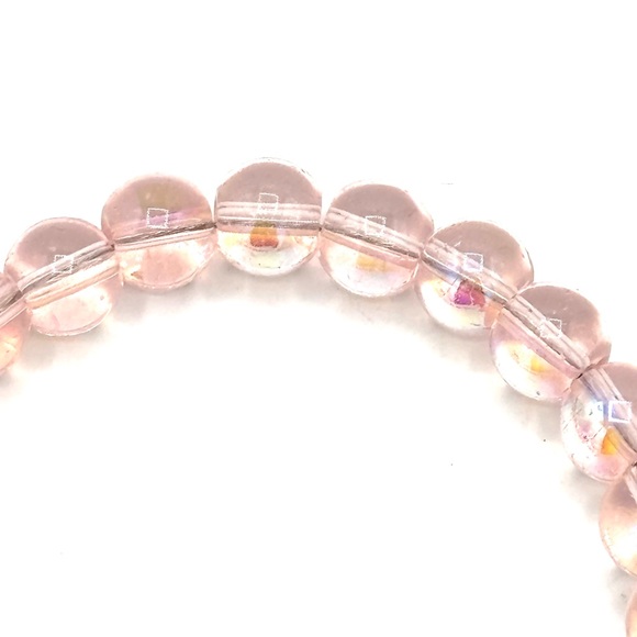 Hand Crafted Pink Beaded Bracelet with Flower Charm - Picture 8 of 11